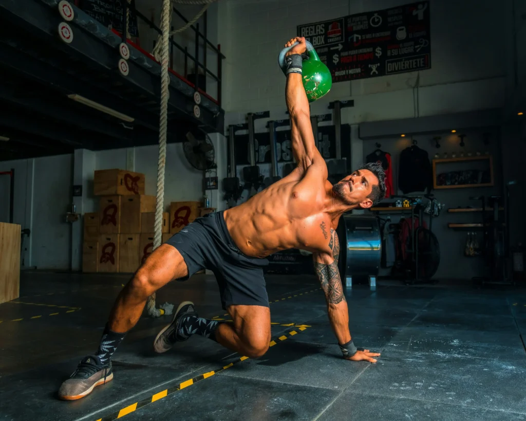 Photo of a man training