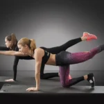 Photo of a woman doing core training