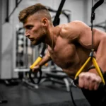 Photo of a man working out in the gym