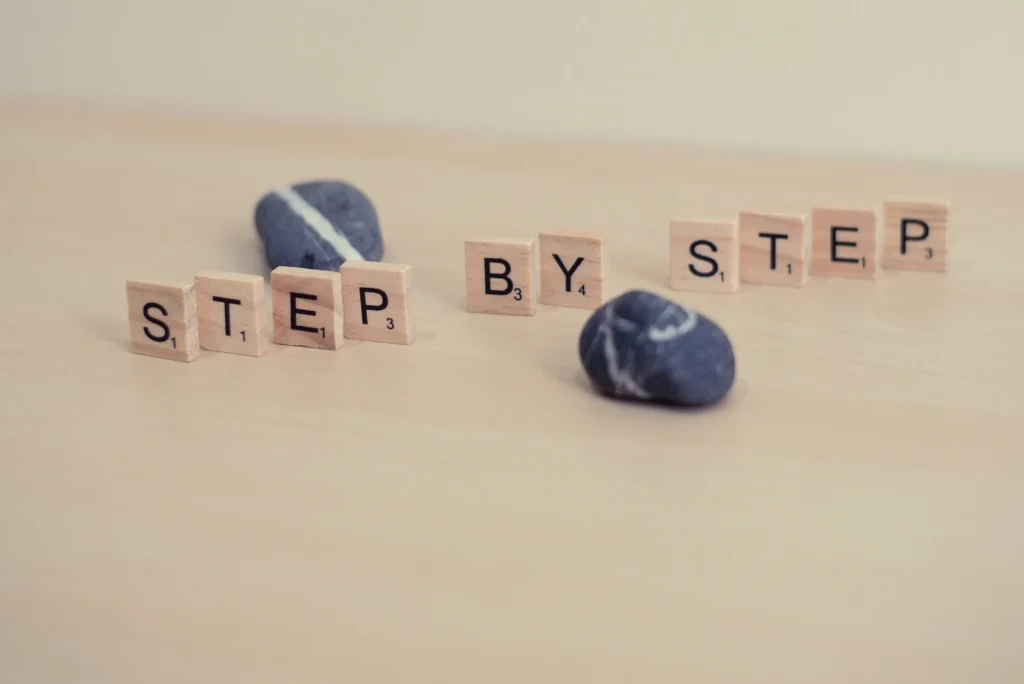 Step-by-step infographic