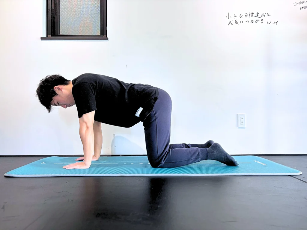 How to perform a back kick exercise step 1