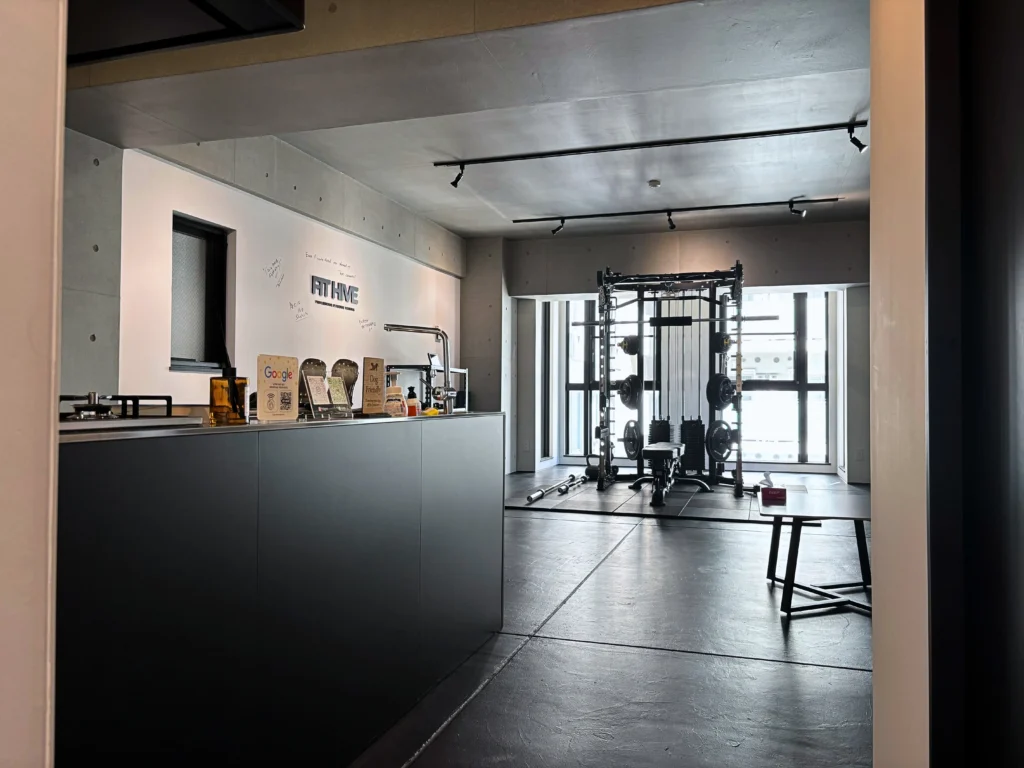 大阪市西区本町のパーソナルジムFIT HIVE(フィットハイブ)の内観